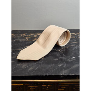 Guy Laroche Paris Champagne Silk Tie Tonal Stripe Luxury Designer Necktie